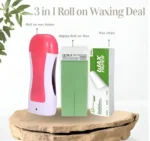 3-in-1 Depilatory Wax Heater Kit – Roll-On Hair Removal with Heater, Wax Refill & Strips - Image 5
