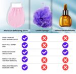 Hammer Moroccan Exfoliating Gloves - Dead Skin Remover - Exfoliating Bath Washcloth Scrub Mitt for Body - Exfoliating Massage Mitt Back Scrubber Glove - Each - Image 4