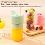 Mason Portable Mini juicer Blender With Straw Cup | Juicer Portable Outdoor Juicing Cup | Home Mini Cordless Juicer (Random Color) - Image 3