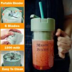 Mason Portable Mini juicer Blender With Straw Cup | Juicer Portable Outdoor Juicing Cup | Home Mini Cordless Juicer (Random Color)