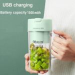 Mason Portable Mini juicer Blender With Straw Cup | Juicer Portable Outdoor Juicing Cup | Home Mini Cordless Juicer (Random Color) - Image 7