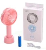 Portable USB Rechargeable Fan | Handheld 3 Speed Strong Wind Electric Small Mini Cooling Fan (random color) - Image 4