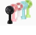 Portable USB Rechargeable Fan | Handheld 3 Speed Strong Wind Electric Small Mini Cooling Fan (random color) - Image 2