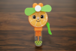 Handheld Fruit Shape Toy Fan for Kids – Cute Cartoon Design, Safe Soft Blades, Portable Mini Fan for Summer Play & Cooling (Random Design) - Image 2