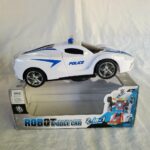 Robot Police Car Toy – Transformer with Lights, Music, Automatic Rotation & Bump-and-Go Movement, Brain Development & Fun Play for Kids - Image 4
