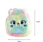 1pc Kawaii Rainbow Color Keyring Coin Purse for Girls – Cute and Portable Storage Accessory- Random Colour - Image 3
