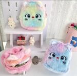 1pc Kawaii Rainbow Color Keyring Coin Purse for Girls – Cute and Portable Storage Accessory- Random Colour - Image 2