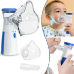Portable Mini Mesh Nebulizer – USB & Battery Operated Personal Inhaler with Mask for Kids & Adults