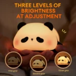 Cute Panda Night Light Silicone Soft Lamp Portable And Child Safe Bedside Light Reliable Performance And Everyday Lighting Support - Image 4