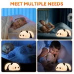 Cute Panda Night Light Silicone Soft Lamp Portable And Child Safe Bedside Light Reliable Performance And Everyday Lighting Support - Image 3