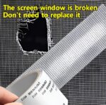 Mesh Window Screen Repair Tape – 2 Meter Durable Self-Adhesive Patch for Quick Screen Fixes