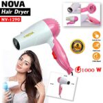 Nova NV-1290 Hair Dryer – Quick-Dry Foldable Travel Hair Dryer