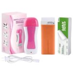 3-in-1 Depilatory Wax Heater Kit – Roll-On Hair Removal with Heater, Wax Refill & Strips - Image 4