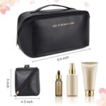 Large Capacity Travel Cosmetic Bag | Black - Image 2