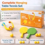 Indoor Hanging Table Tennis Toy Kids Fun Paddle Ball Game For Home And Classroom
