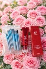 Ivory Shade FV Foundation With 8 Pcs Makeup Brush Set – Full Coverage Face Makeup Kit For Women - Image 4