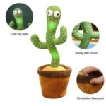 Dancing Cactus Toy – Singing, Talking, Voice Recording Plush with USB Rechargeable Function – Fun Educational Gift for Babies and Kids (Ages 6 Months & Up) - Rechargeable - With Cap - Image 3