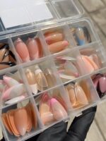 144 Pcs Multicolor False Nails Box Stylish Durable Easy To Use For Everyday Fashion Parties And Nail Art Designs - Image 4