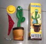 Dancing Cactus Toy – Singing, Talking, Voice Recording Plush with USB Rechargeable Function – Fun Educational Gift for Babies and Kids (Ages 6 Months & Up) - Rechargeable - With Cap - Image 5