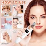 Electric Blackhead Remover – 5-Head Vacuum Suction for Acne, Pores & Skin Care