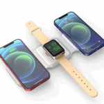 3 in 1 Magnetic Foldable Wireless Charging Station 15W Fast Charger for iPhone, AirPods & Smartwatch