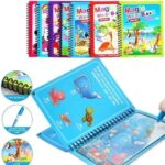 Magic Water Coloring Book For Toddlers Reusable Water Painting Book With 1 Pen Educational Travel Toy | Random Design - Image 4