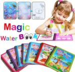 Magic Water Coloring Book For Toddlers Reusable Water Painting Book With 1 Pen Educational Travel Toy | Random Design