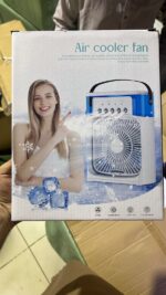 Mini Air Cooler Fan With Evaporative Cooling | Portable Household Air Conditioner 3 Speed | Random Colour - Image 5