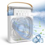 Mini Air Cooler Fan With Evaporative Cooling | Portable Household Air Conditioner 3 Speed | Random Colour - Image 2