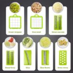 Vegetable Chopper 16 Pcs Set – Manual Onion Chopper, Food Slicer, Dicer, Grater & Potato Cutter with Handle – Multi-Function Kitchen Tool - Image 3